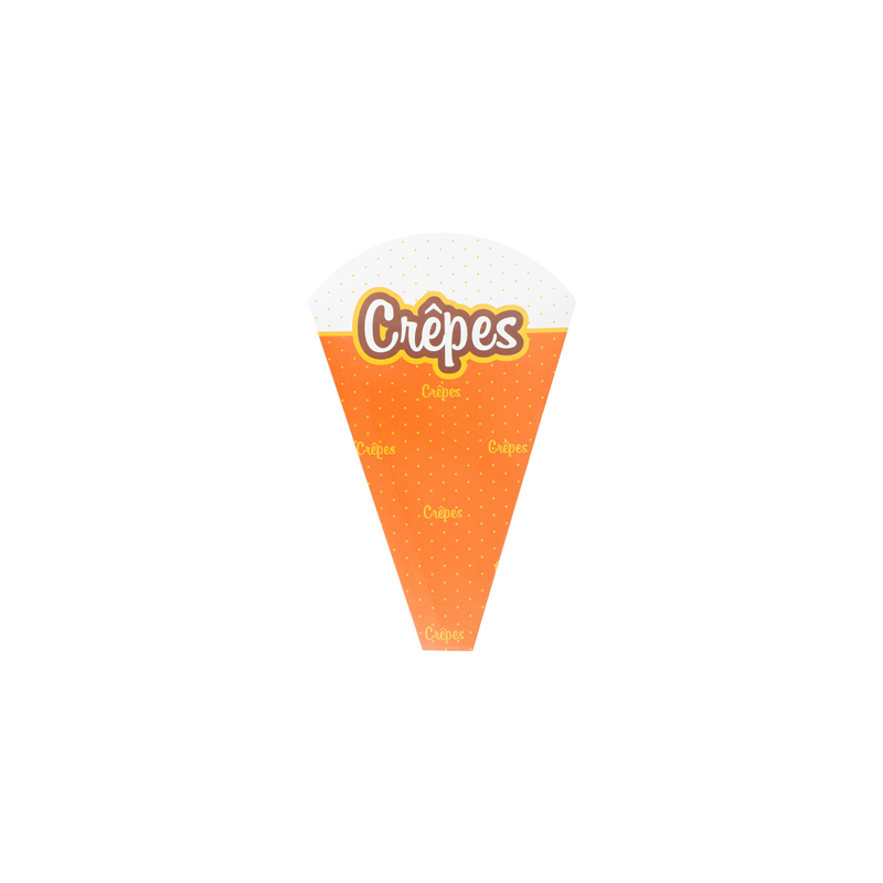 CONES 'CRÊPES' 170 G/M2 12x2,5x19 CM BLANC CARTON (2000 UNITÉ)