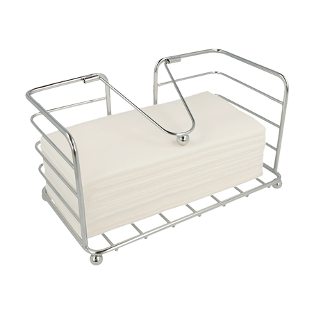 CORBEILLE SERVIETTES 23x12,5x12,5 CM CHROME INOX (1 UNITÉ)