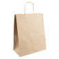 SACS SOS AVEC ANSES 'ARPILLERA' 80 G/M2 26+14x32 CM NATUREL KRAFT (250 UNITÉ)