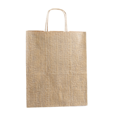 SACS SOS AVEC ANSES 'ARPILLERA' 80 G/M2 26+14x32 CM NATUREL KRAFT (250 UNITÉ)