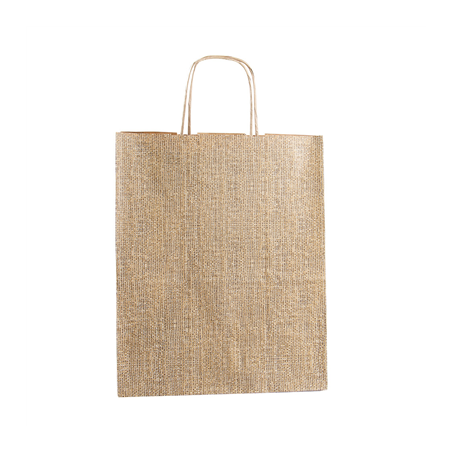 SACS SOS AVEC ANSES 'ARPILLERA' 80 G/M2 26+14x32 CM NATUREL KRAFT (250 UNITÉ)