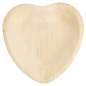 ASSIETTES "COEUR" 'ARECA'  16,5x16,5x2,5 CM NATUREL ARECA (200 UNITÉ)