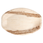 ASSIETTES OVALES 'ARECA'  33,7x23x2 CM NATUREL ARECA (200 UNITÉ)