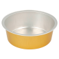 RÉCIPIENTS PÂTISSERIE 150 ML Ø9,3x3,3 CM ARGENT/OR ALUMINIUM (100 UNITÉ)