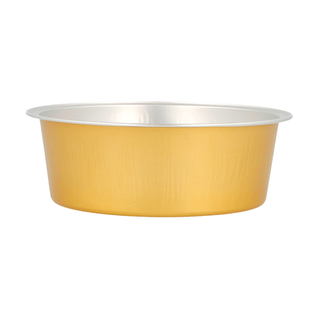 RÉCIPIENTS PÂTISSERIE 150 ML Ø9,3x3,3 CM ARGENT/OR ALUMINIUM (100 UNITÉ)