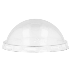 COUVERCLES COUPOLE POUR RÉCIPIENTS 214.59/76  Ø 7,1 CM TRANSPARENT PET (100 UNITÉ)