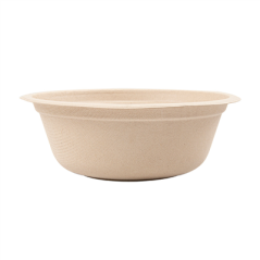 SALADIERS 'BIONIC' 500 ML Ø 15,5x5,4 CM NATUREL BAGASSE (600 UNITÉ)