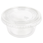 50 PETITS POTS + 50 COUVERCLES 100 ML Ø7,4x3,5 CM TRANSPARENT PP (24 UNITÉ)