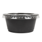50 PETITS POTS + 50 COUVERCLES 100 ML Ø7,4x3,5 CM NOIR PP (24 UNITÉ)