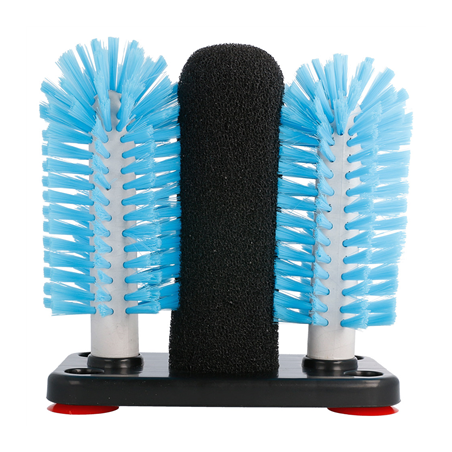 LAVE-VERRES 1 ÉPONGE + 2 BROSSES