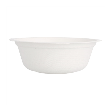 SALADIERS 'BIONIC' 350 ML Ø 13,5x4,6 CM BLANC BAGASSE (900 UNITÉ)