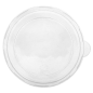 COUVERCLES HAUTS POUR SALADIERS 215.84-215.03 'BIONIC'  Ø 14x3,1 CM TRANSPARENT PET (450 UNITÉ)