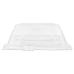 COUVERCLES POUR RÉFÉRENCE 215.90 'BIONIC'  16,4x16,4x4 CM TRANSPARENT PET (500 UNITÉ)