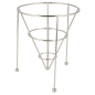 BASKET STACKABLE  12,7x15,24 CM ARGENTE INOX (12 UNITÉ)