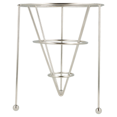 BASKET STACKABLE  12,7x15,24 CM ARGENTE INOX (12 UNITÉ)
