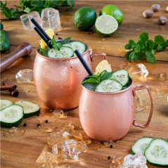 CHOPE 'ARTINOX' 420 ML Ø 8x9 CM CUIVRE INOX (1 UNITÉ)