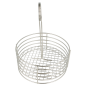 BASKET ROND  Ø 19x24 CM ARGENTE INOX (1 UNITÉ)