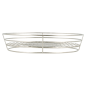 BASKET OVALE 'ARTINOX'  28x20,5x5,7 CM ARGENTE INOX (24 UNITÉ)