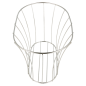 BASKET STYLE TOSCANE 'ARTINOX'  21x12,7x12,7 CM ARGENTE INOX (12 UNITÉ)