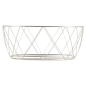BASKET STYLE TOSCANE  25,5x12,7x10,2 CM ARGENTE INOX (12 UNITÉ)
