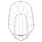 BASKET STYLE TOSCANE  25,5x12,7x10,2 CM ARGENTE INOX (12 UNITÉ)
