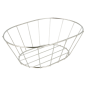BASKET STYLE TOSCANE 'ARTINOX'  21,6x14x7,6 CM ARGENTE INOX (24 UNITÉ)
