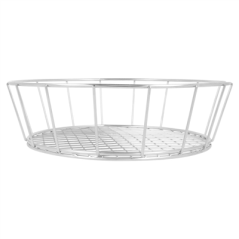 BASKET ROND 'ARTINOX'  Ø 24,1x7 CM ARGENTE INOX (12 UNITÉ)