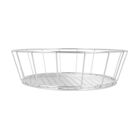 BASKET ROND 'ARTINOX'  Ø 24,1x7 CM ARGENTE INOX (12 UNITÉ)