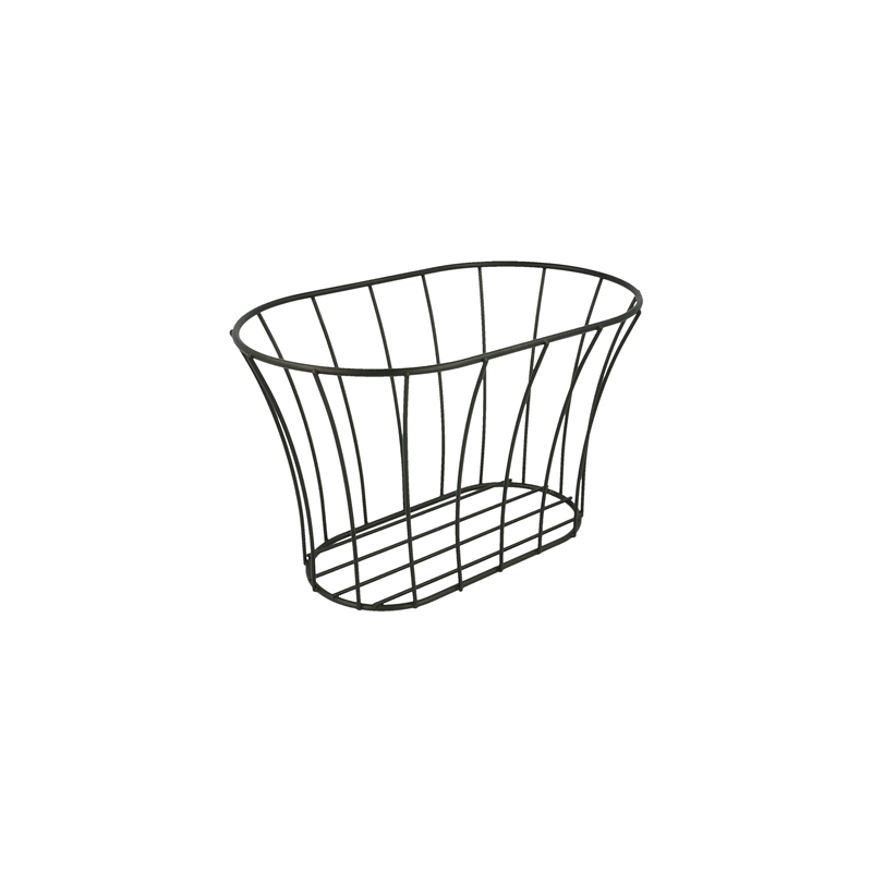 BASKET STYLE TOSCANE  21x12,7x12,7 CM NOIR ACIER (12 UNITÉ)