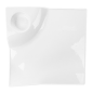 ASSIETTES CARRÉES  30,5x4 CM BLANC PORCELAINE (3 UNITÉ)