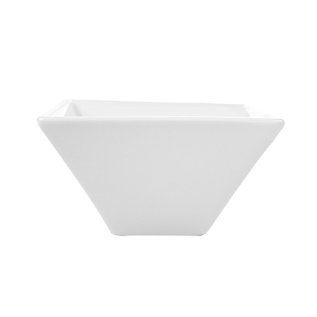 BOLS CARRÉS 300 ML 12,2x6 CM BLANC PORCELAINE (6 UNITÉ)