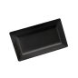 PLATEAUX RECTANGULAIRES 'ASAMI WARE'  44,5x22x4,5 CM NOIR MÉLAMINE (6 UNITÉ)