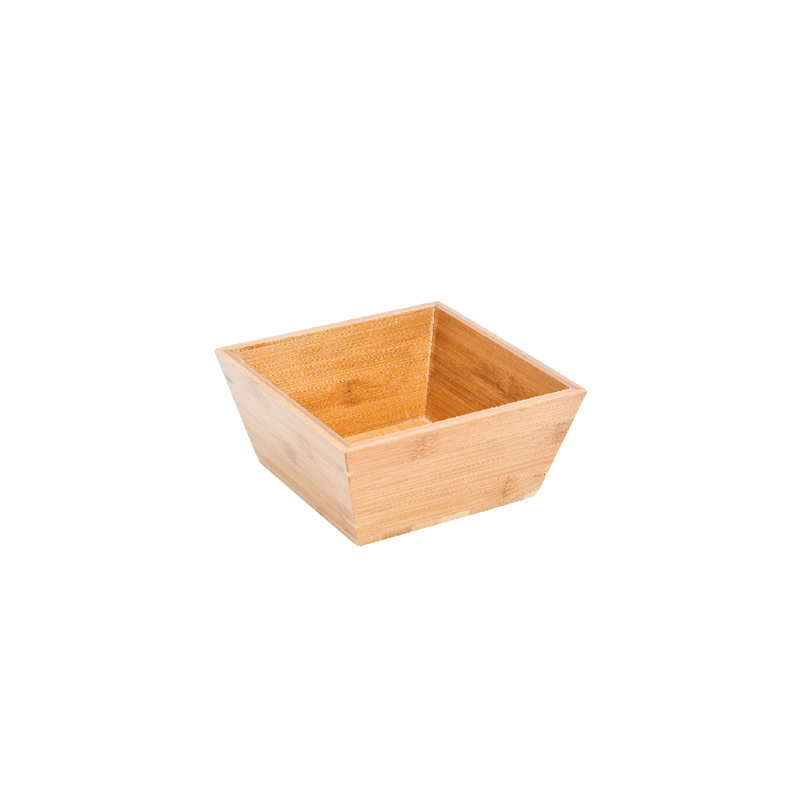 BOL CARRÉ 3500 ML 24,1x24,1x10,2 CM NATUREL BAMBOU (1 UNITÉ)