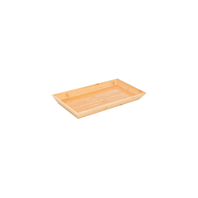 PLATEAU RECTANGULAIRE  45,7x30,5x5,1 CM NATUREL BAMBOU (1 UNITÉ)