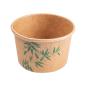 POTS À GLACES 'FEEL GREEN' 120 ML 210 + 18 PE G/M2 Ø7,7x4,7 CM MARRON CARTON (2000 UNITÉ)