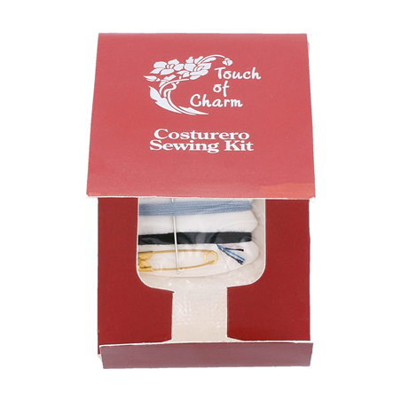 NÉCESSAIRES COUTURE STANDARD 'TOUCH OF CHARM'  4,7x7,1 CM BORDEAUX (200 UNITÉ)