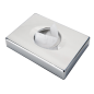 DISTRIBUTEUR DE SACS HYGIÉNIQUES  13,5x10x2,6 CM METAL ABS (1 UNITÉ)