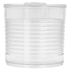 BOÎTES DE CONSERVE 220 ML Ø 7,4x7,2 CM TRANSPARENT PS (100 UNITÉ)