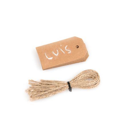 12 U. ÉTIQUETTES D'ARDOISE