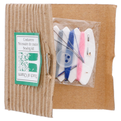 NÉCESSAIRES À COUTURE, ÉTUI RECYCLÉ  6x6,5 CM (100 UNITÉ)