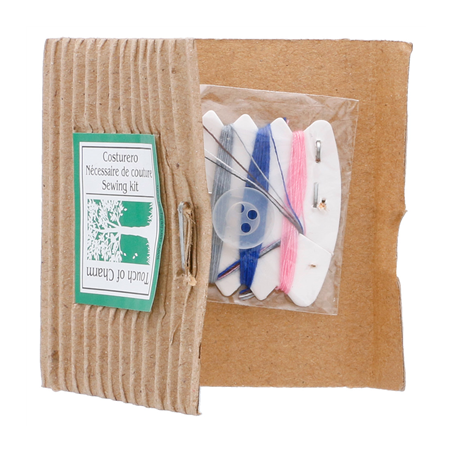 NÉCESSAIRES À COUTURE, ÉTUI RECYCLÉ  6x6,5 CM (100 UNITÉ)