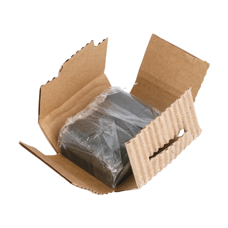 ÉPONGES CHAUSSURES, ÉTUI RECYCLÉ  3,8x2,1x5 CM NOIR CARTON (100 UNITÉ)