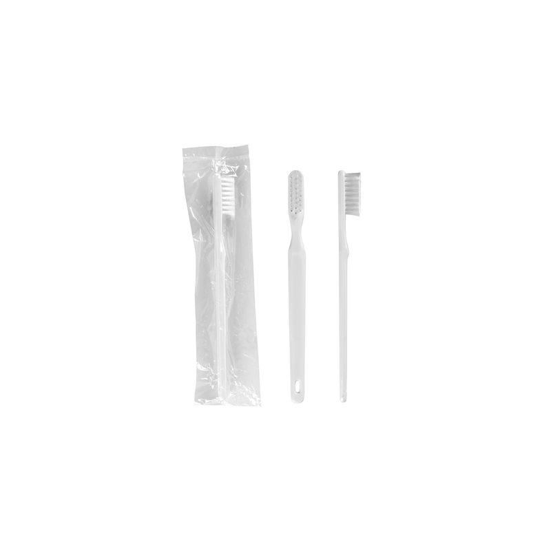 BROSSES À DENTS EN SACHETS  18,5 CM TRANSPARENT PS (100 UNITÉ)