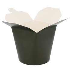 RÉCIPIENTS MULTIUSAGES MICRO-ONDABLES 780 ML 305 + 18 PE G/M2 Ø9x9 CM NOIR CARTON (50 UNITÉ)