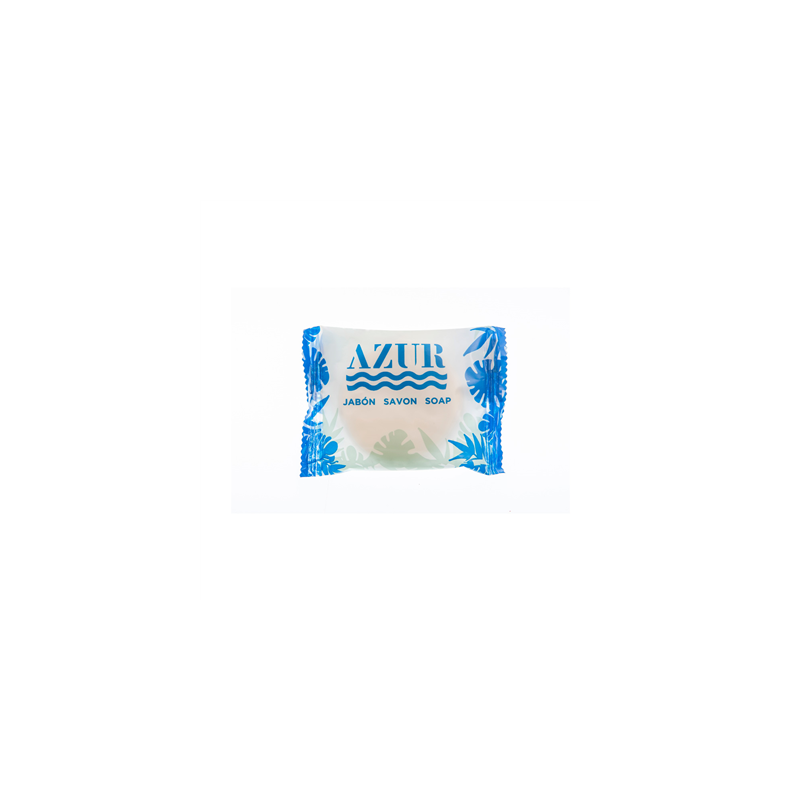 SAVONNETTES RONDES EN SACHETS BLANC 'AZUR' 20 G Ø5,2x1 CM (500 UNITÉ)