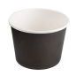 POTS 500 ML 280 + 18 PE G/M2 Ø11x8,2 CM NOIR CARTON (500 UNITÉ)