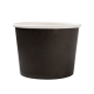 POTS 500 ML 280 + 18 PE G/M2 Ø11x8,2 CM NOIR CARTON (500 UNITÉ)