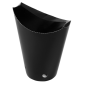 GOBELETS À FRITES AVEC FERMETURE 12 OZ - 360 ML 220 + 18PE G/M2 6,7x12,5 CM NOIR CARTON (100 UNITÉ)