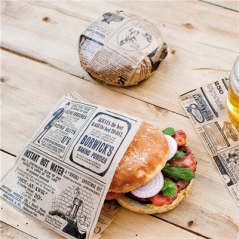 PAPIER INGRAISSABLES OUVERT 2 CÔTÉS FAST FOOD