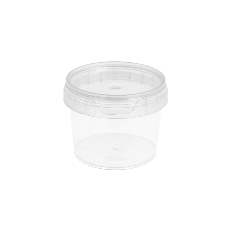 RÉCIPIENTS INVIOLABLES + COUVERCLES 120 ML Ø 6,9x5,2 CM TRANSPARENT PP (1000 UNITÉ)